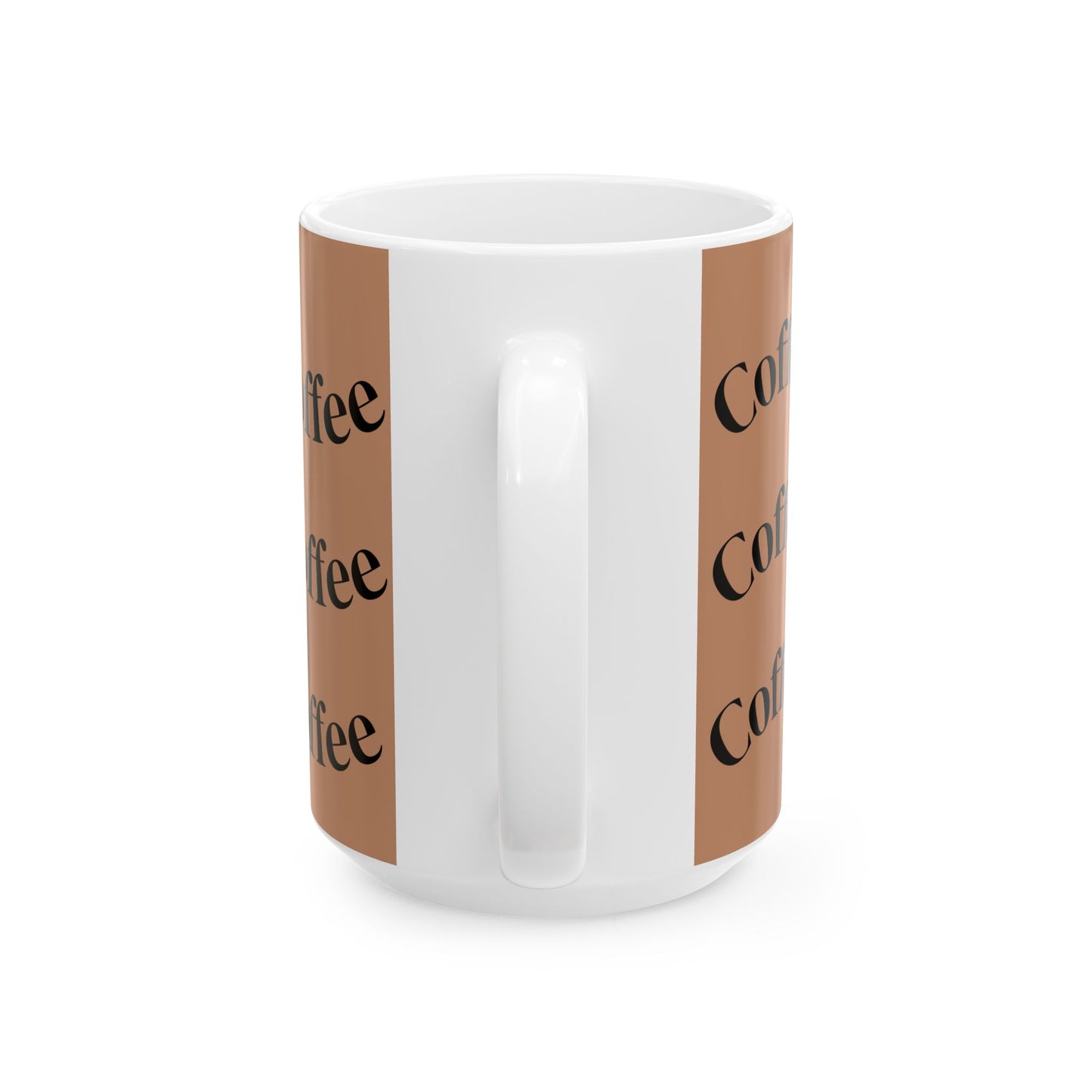 Coffee Lover Ceramic Mug - Just Coffee Design, Perfect Gift for Coffee Enthusiasts, Home Office, Birthday, Coffee Break