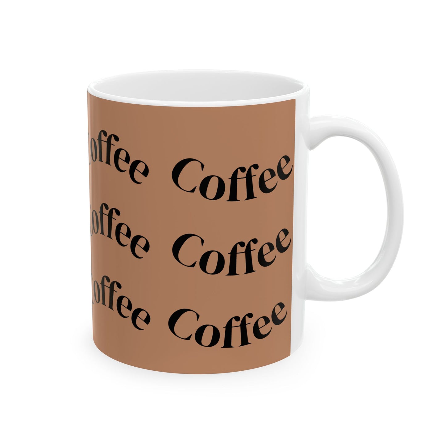 Coffee Lover Ceramic Mug - Just Coffee Design, Perfect Gift for Coffee Enthusiasts, Home Office, Birthday, Coffee Break