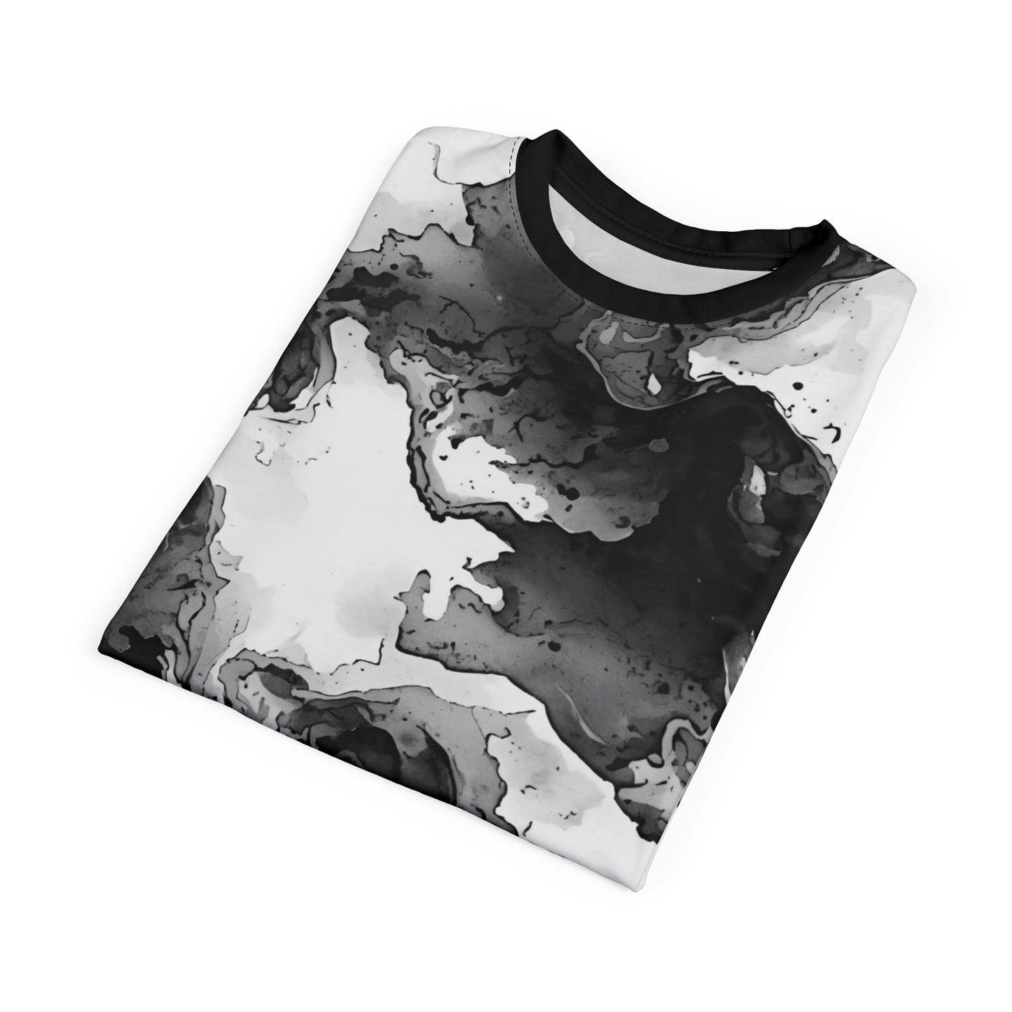 Abstract Flow Tee – Black & White