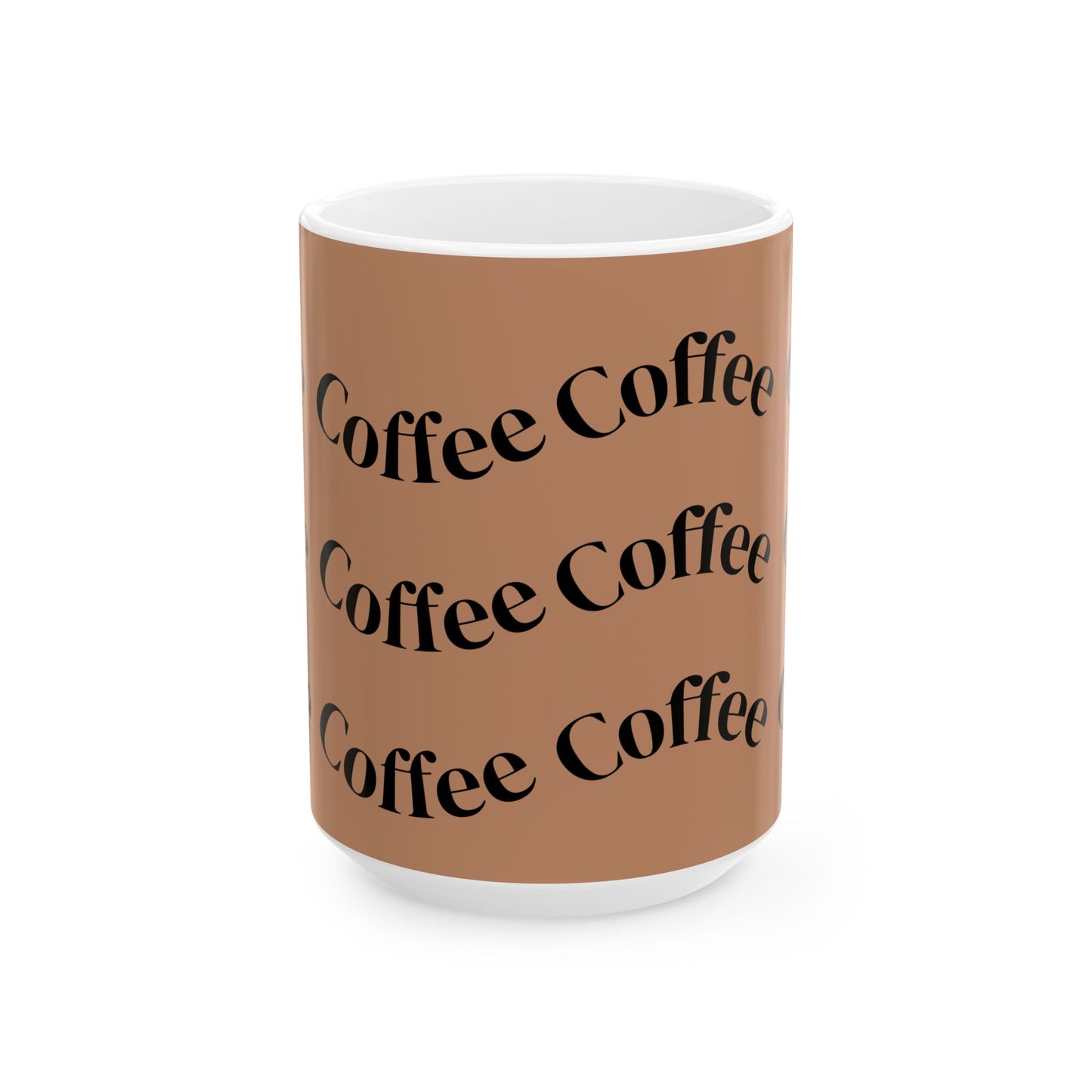 Coffee Lover Ceramic Mug - Just Coffee Design, Perfect Gift for Coffee Enthusiasts, Home Office, Birthday, Coffee Break