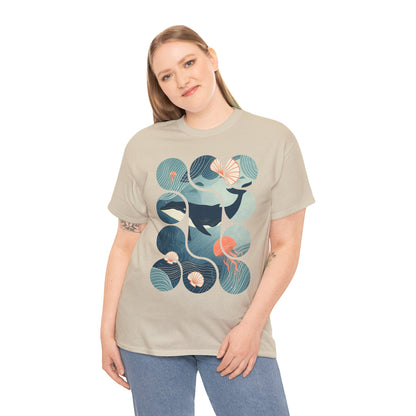 Ocean Harmony Tee – Minimal Marine Life
