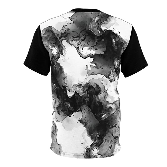 Abstract Flow Tee – Black & White