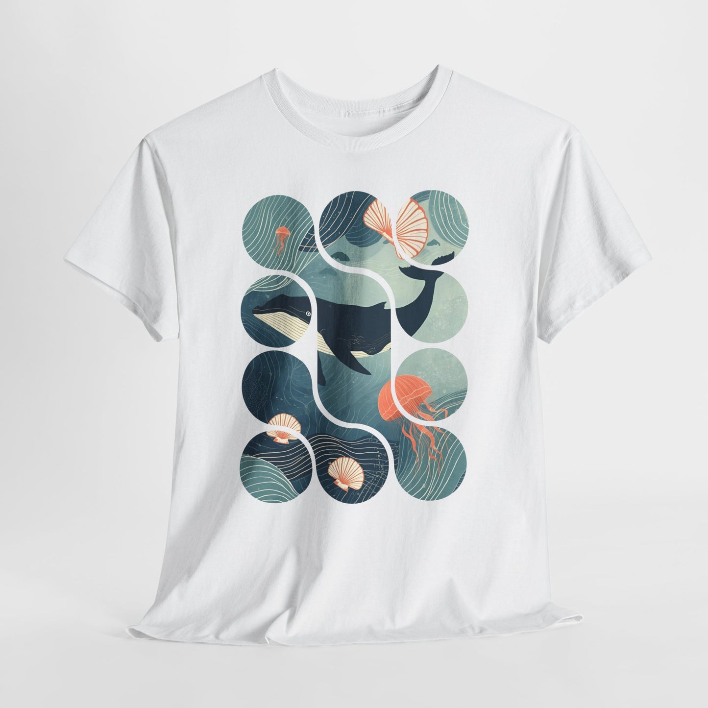 Ocean Harmony Tee – Minimal Marine Life