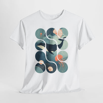 Ocean Harmony Tee – Minimal Marine Life