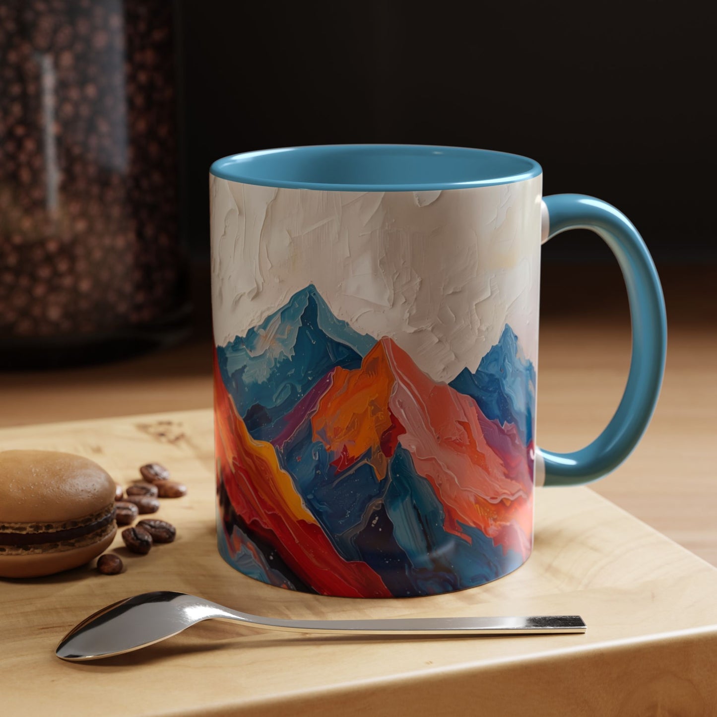 Vibrant Peaks | Modern Abstract Mug