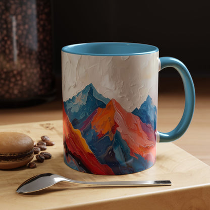 Vibrant Peaks | Modern Abstract Mug