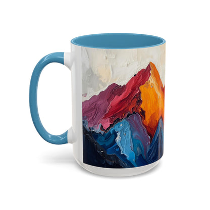 Vibrant Peaks | Modern Abstract Mug