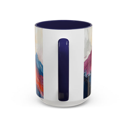 Vibrant Peaks | Modern Abstract Mug