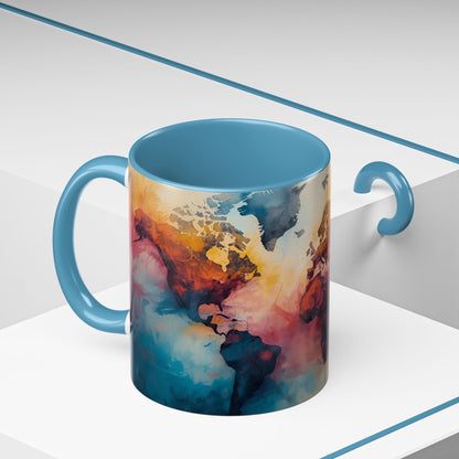 Worlds Within | Abstract Map Mug