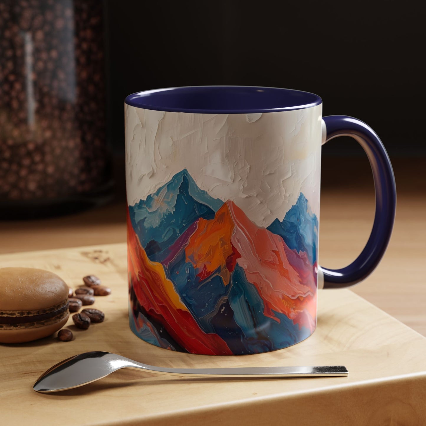 Vibrant Peaks | Modern Abstract Mug