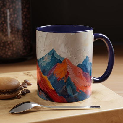 Vibrant Peaks | Modern Abstract Mug