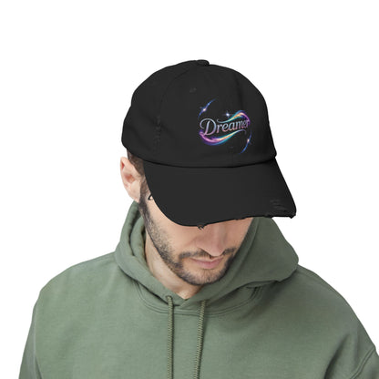 Dreamer Distressed Hat – Cosmic Gradient Flow