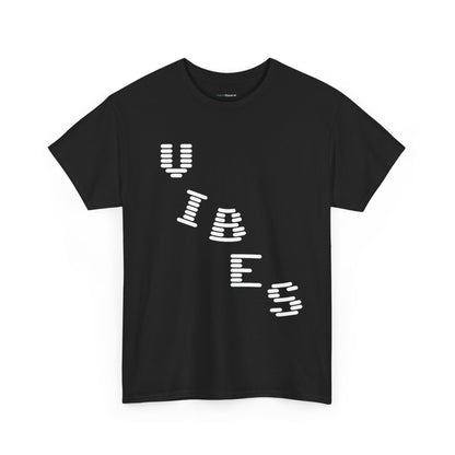 ‘VIBES’ Graphic Unisex Cotton Tee — Trendy Streetwear