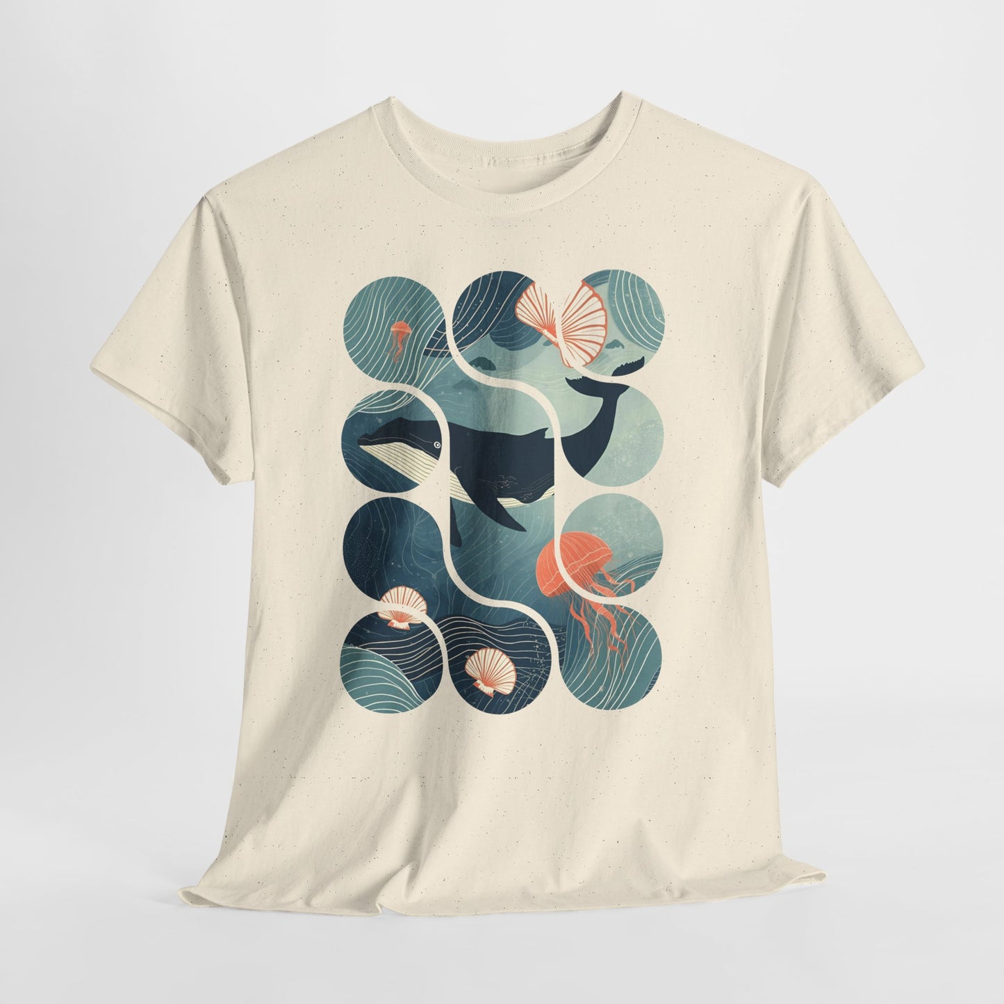 Ocean Harmony Tee – Minimal Marine Life