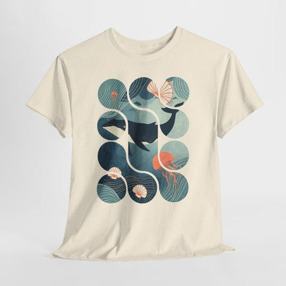 Ocean Harmony Tee – Minimal Marine Life