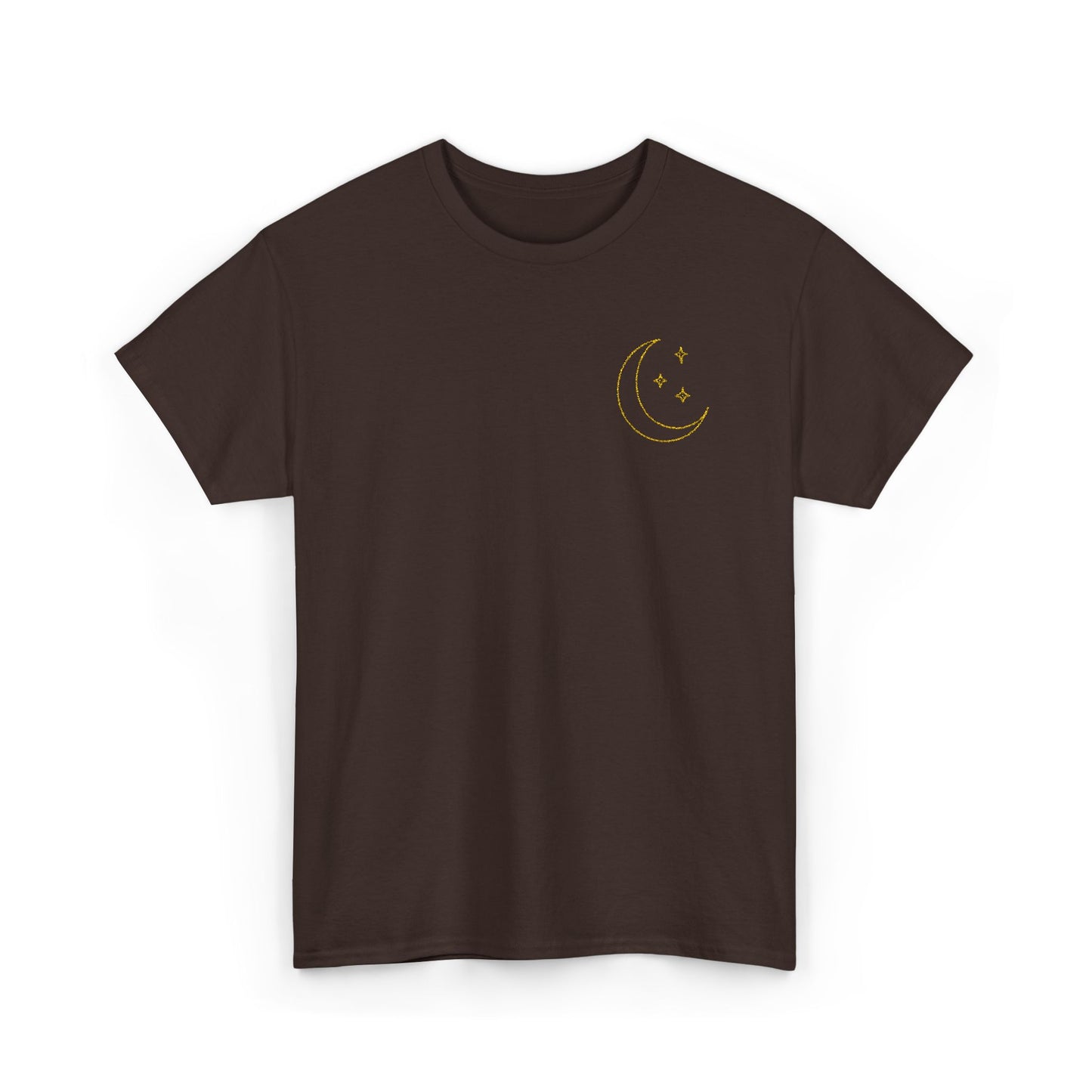 Crescent Dreams Embroidered T-Shirt – Minimal Lunar