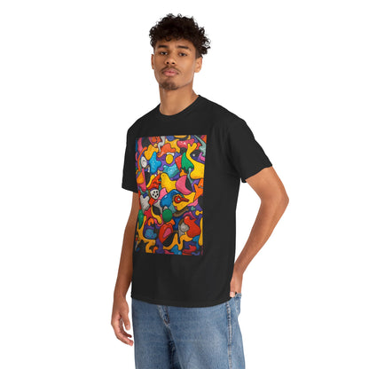 Vibrant Chaos | Abstract Art Tee (Essential Edition)