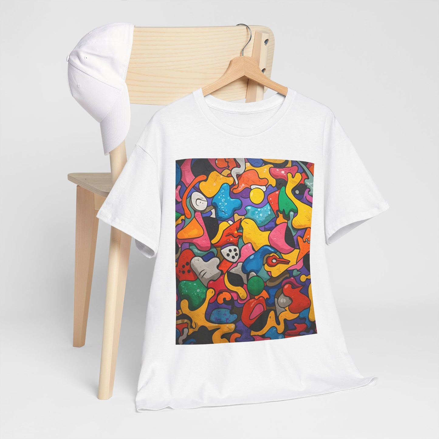 Vibrant Chaos | Abstract Art Tee (Essential Edition)