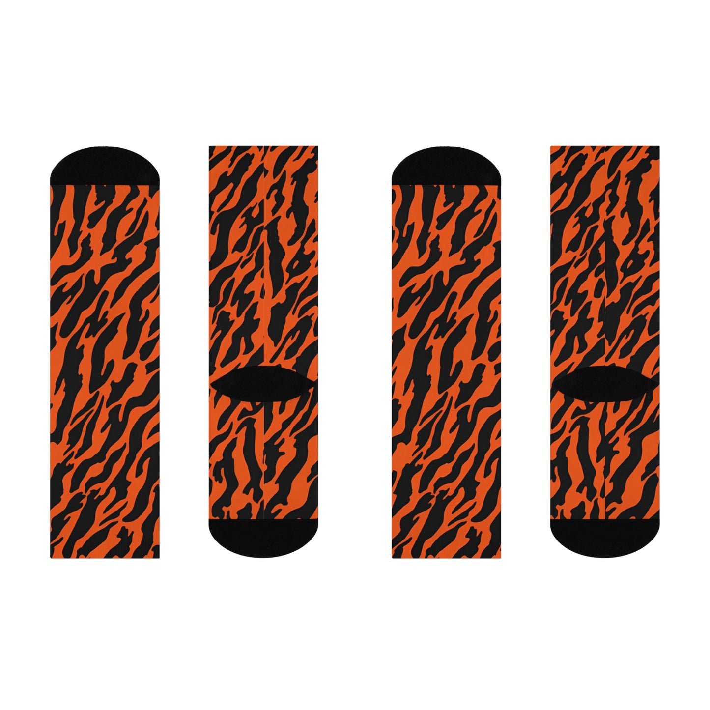 Tiger Ember Crew Socks
