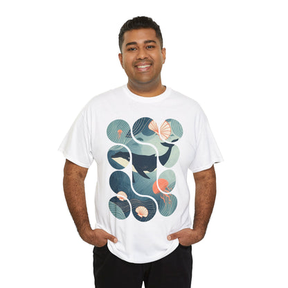 Ocean Harmony Tee – Minimal Marine Life