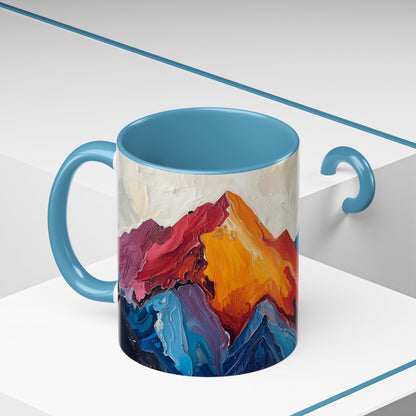 Vibrant Peaks | Modern Abstract Mug