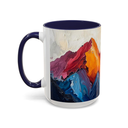 Vibrant Peaks | Modern Abstract Mug