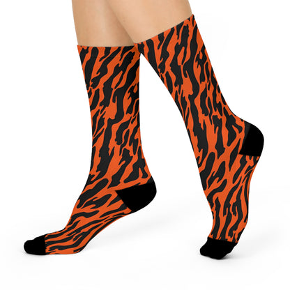 Tiger Ember Crew Socks