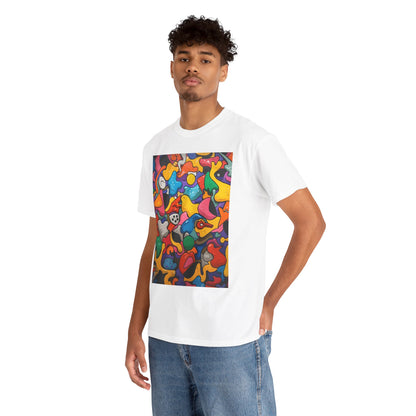 Vibrant Chaos | Abstract Art Tee (Essential Edition)