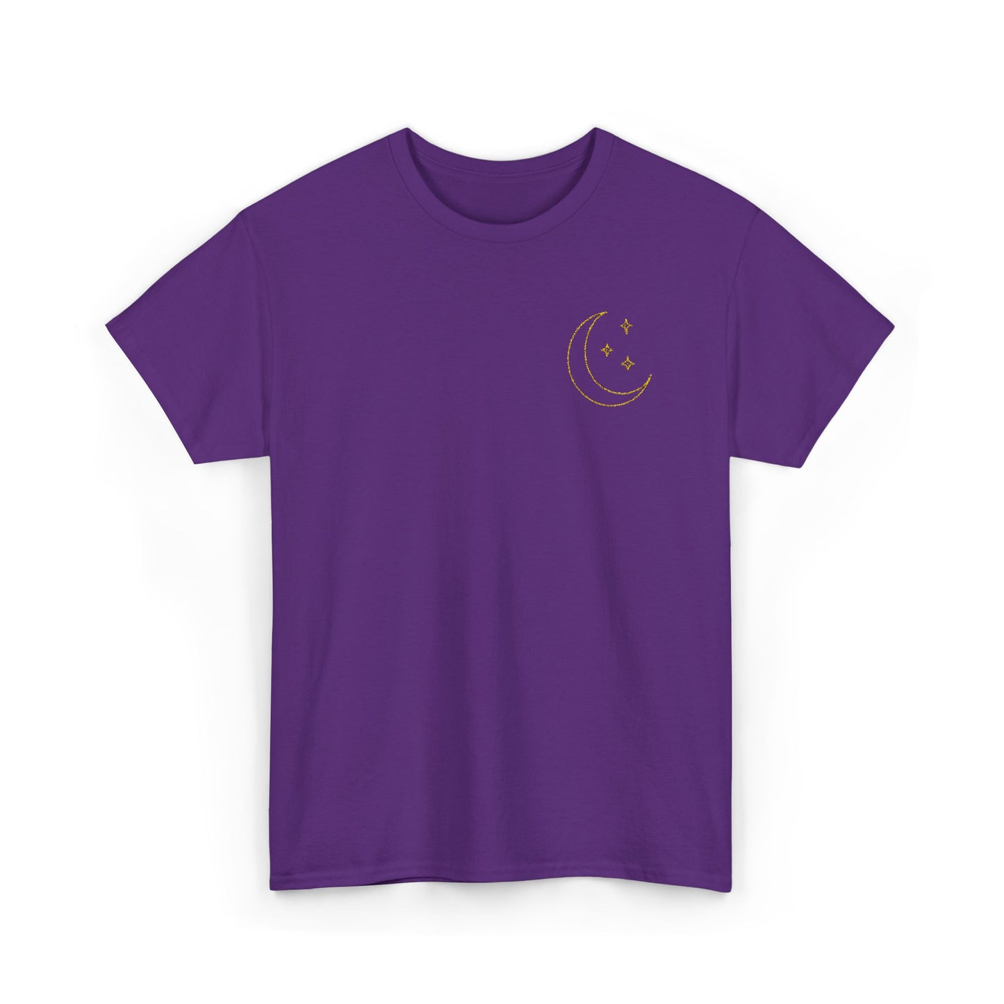 Crescent Dreams Embroidered T-Shirt – Minimal Lunar