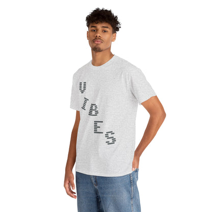 ‘VIBES’ Graphic Unisex Cotton Tee — Trendy Streetwear