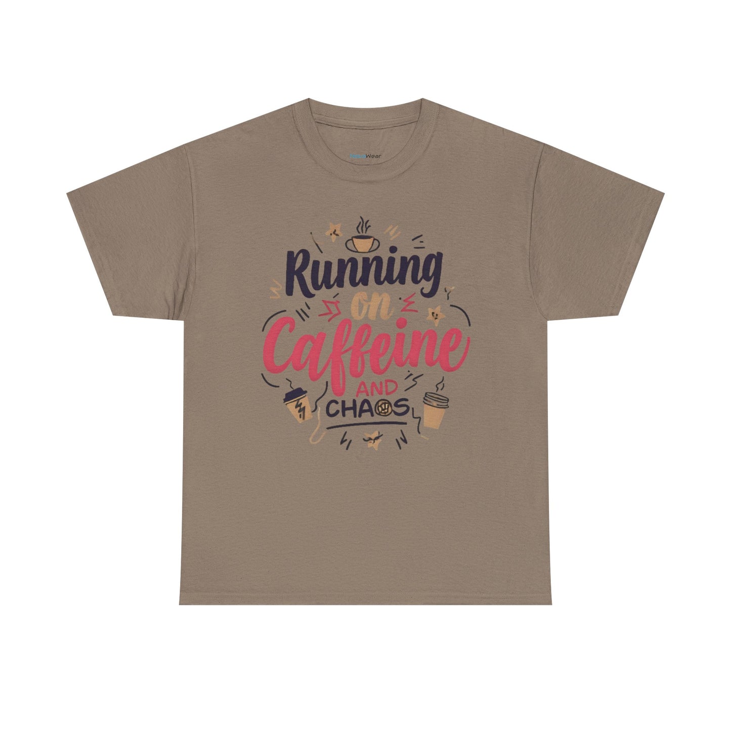 Caffeine & Chaos Tee, Coffee Lover Gift, Unisex Cotton T-Shirt, Funny Quote Shirt, Casual Wear, Birthday Gift, Unique Design