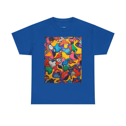 Vibrant Chaos | Abstract Art Tee (Essential Edition)