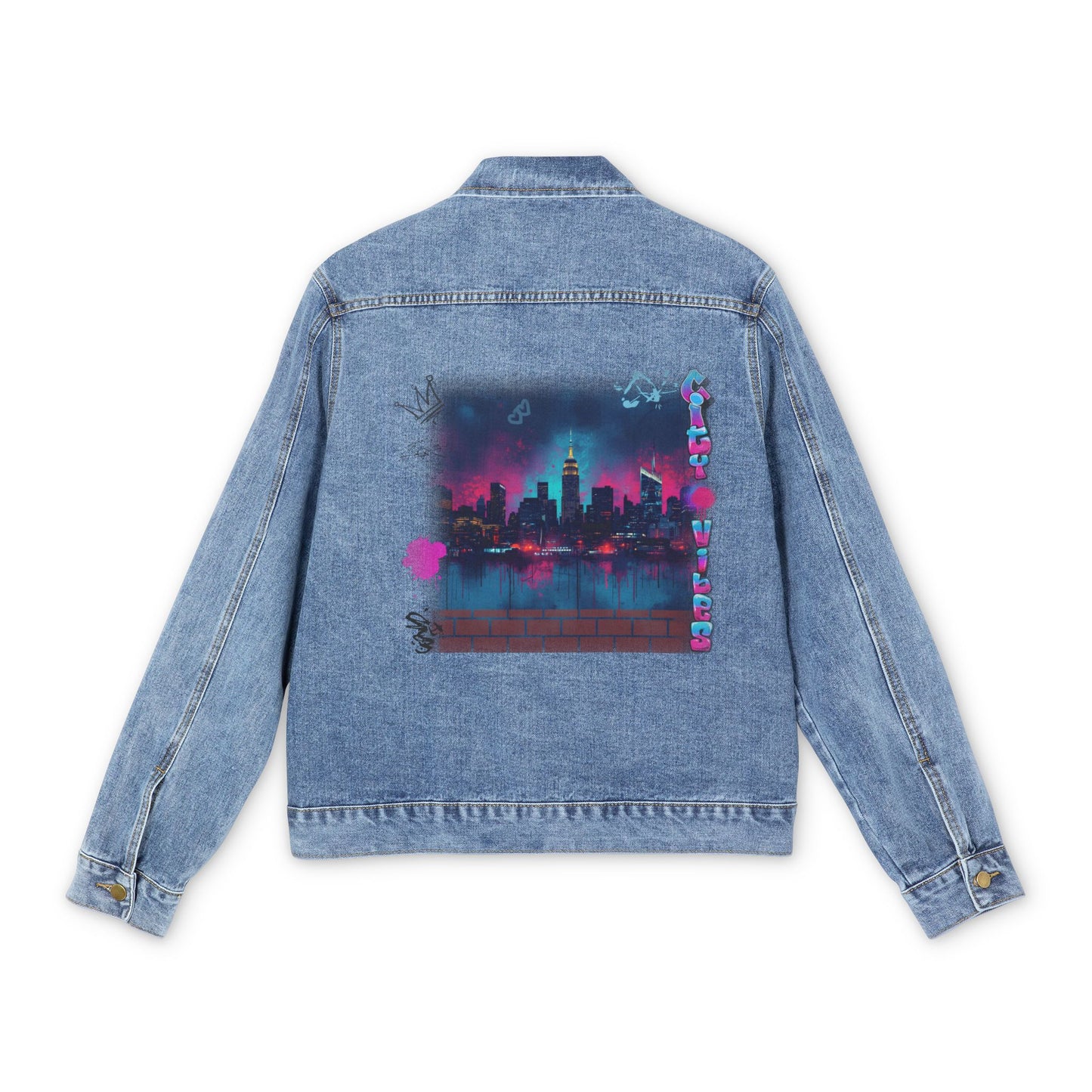 City Vibes | Urban Skyline Denim Jacket