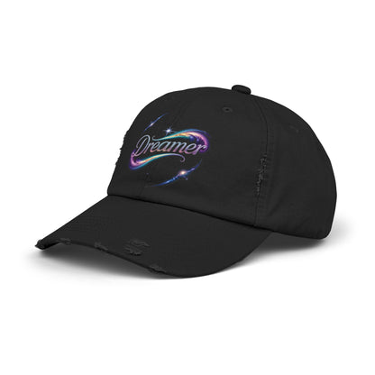 Dreamer Distressed Hat – Cosmic Gradient Flow
