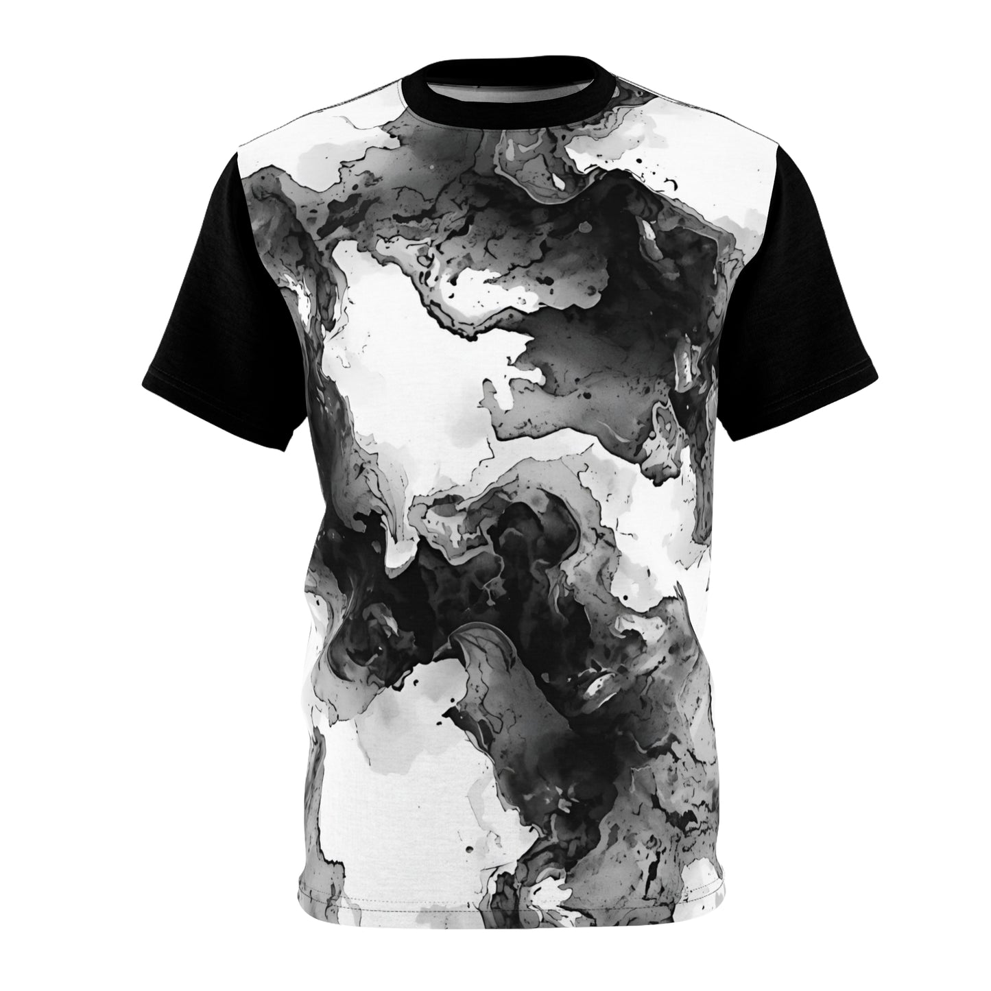 Abstract Flow Tee – Black & White