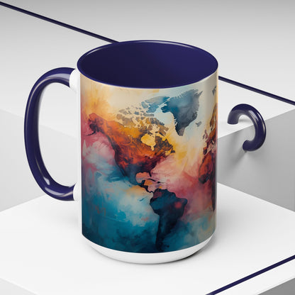 Worlds Within | Abstract Map Mug