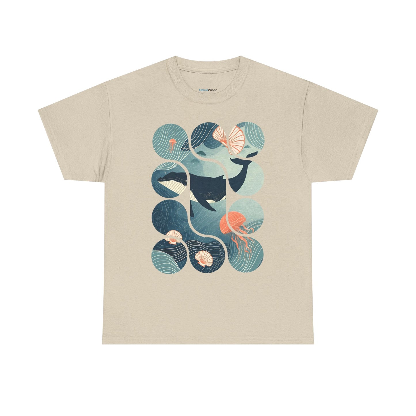Ocean Harmony Tee – Minimal Marine Life