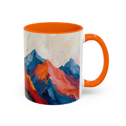Vibrant Peaks | Modern Abstract Mug