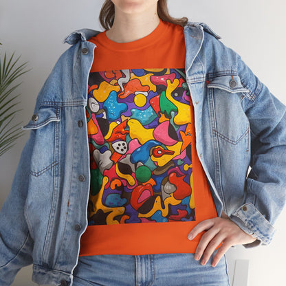 Vibrant Chaos | Abstract Art Tee (Essential Edition)