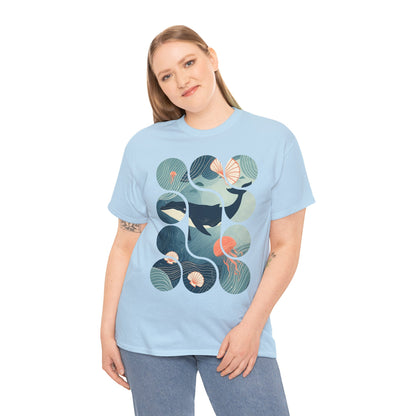 Ocean Harmony Tee – Minimal Marine Life