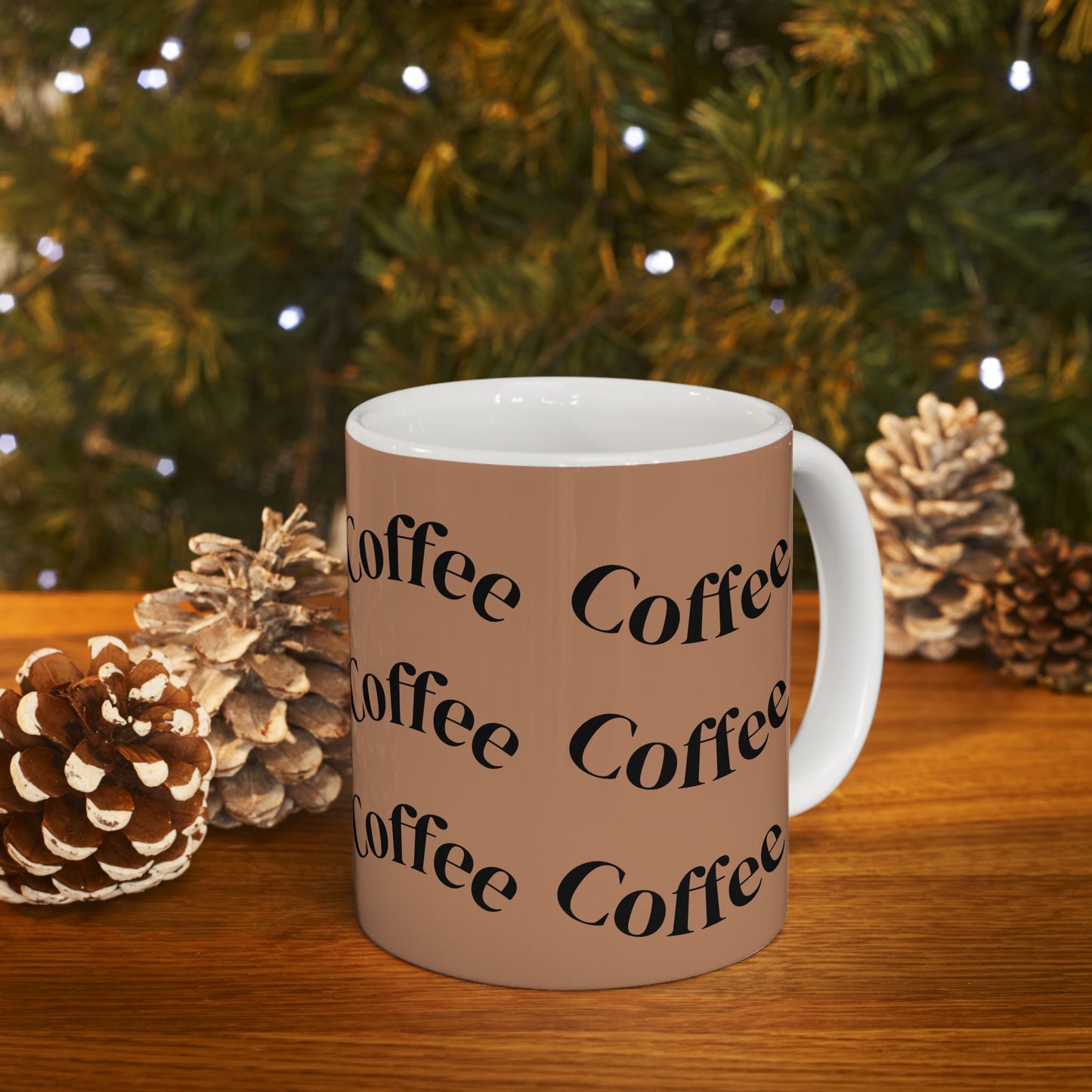 Coffee Lover Ceramic Mug - Just Coffee Design, Perfect Gift for Coffee Enthusiasts, Home Office, Birthday, Coffee Break