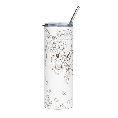 Coffee Leaf Stainless Tumbler, 20oz
