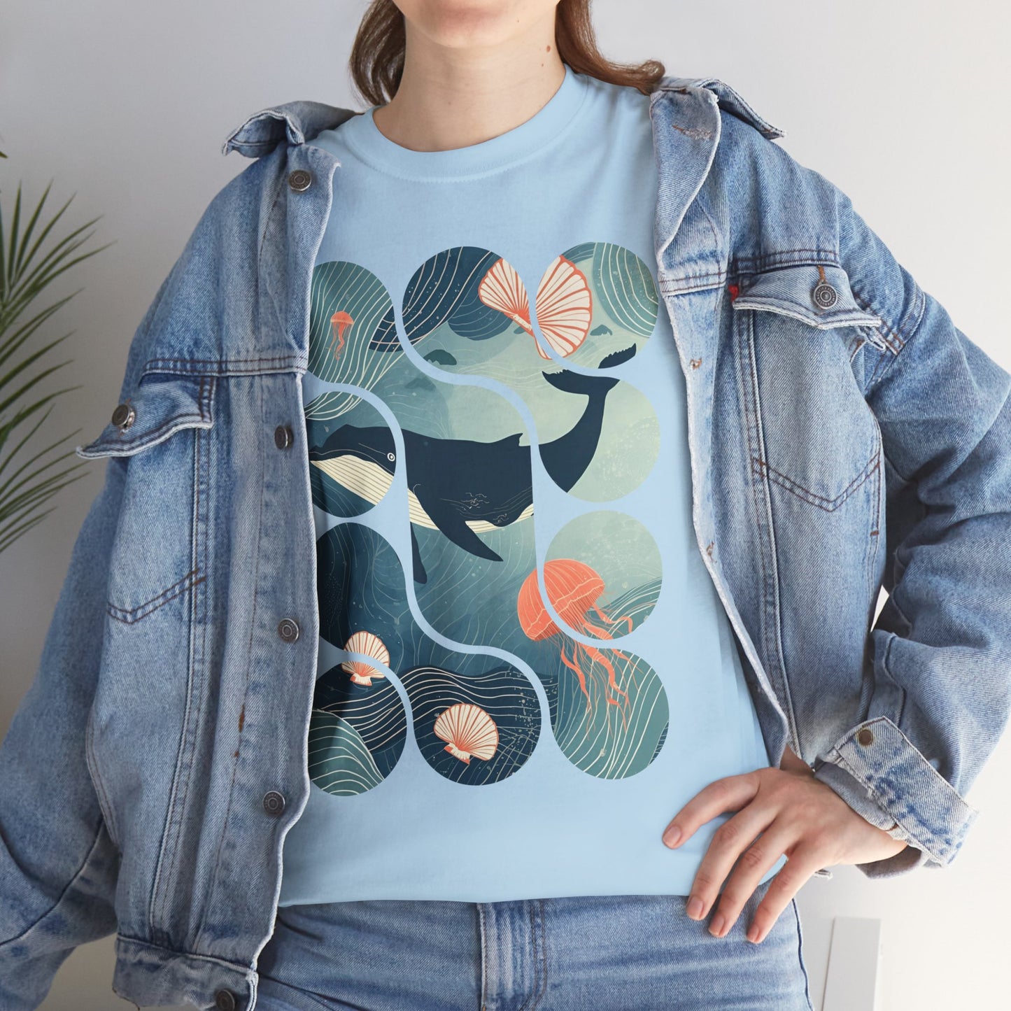 Ocean Harmony Tee – Minimal Marine Life