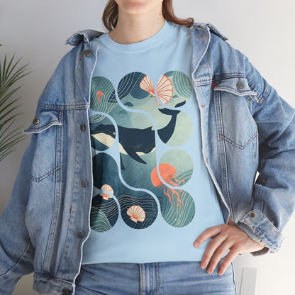Ocean Harmony Tee – Minimal Marine Life