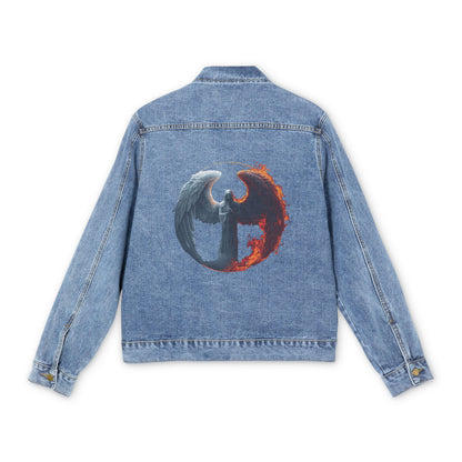 Eclipse of Duality | Angel & Demon Denim Jacket