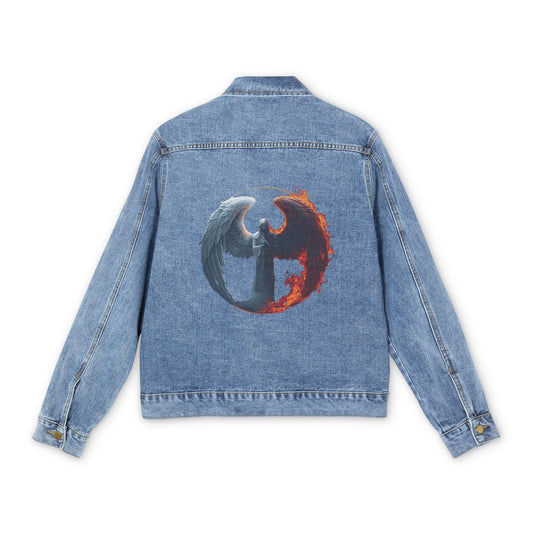 Eclipse of Duality | Angel & Demon Denim Jacket
