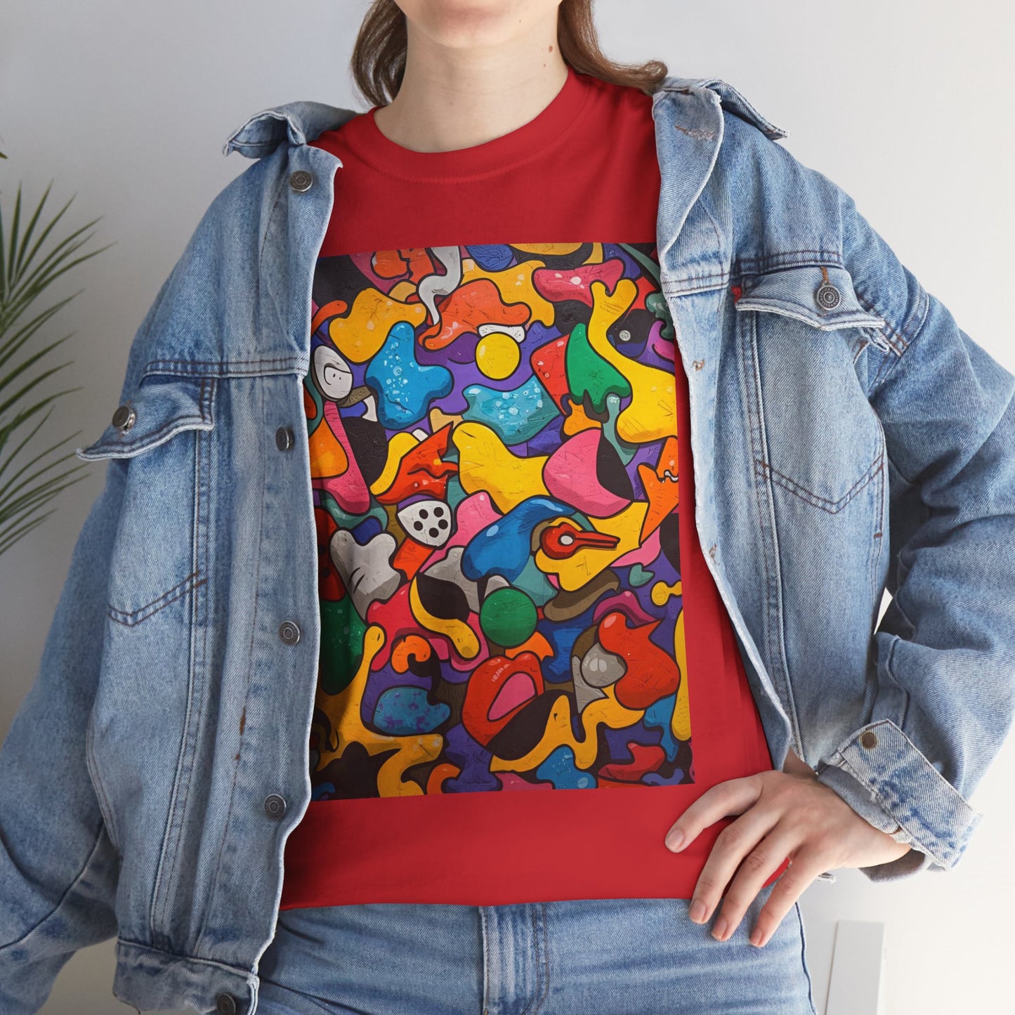 Vibrant Chaos | Abstract Art Tee (Essential Edition)
