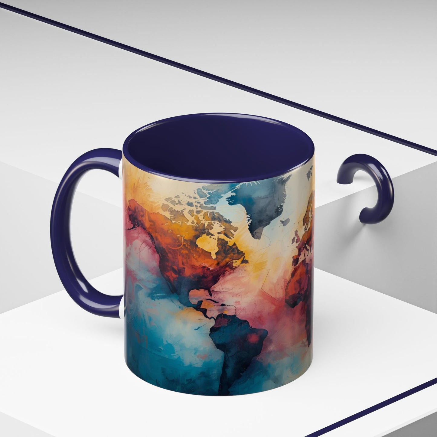 Worlds Within | Abstract Map Mug