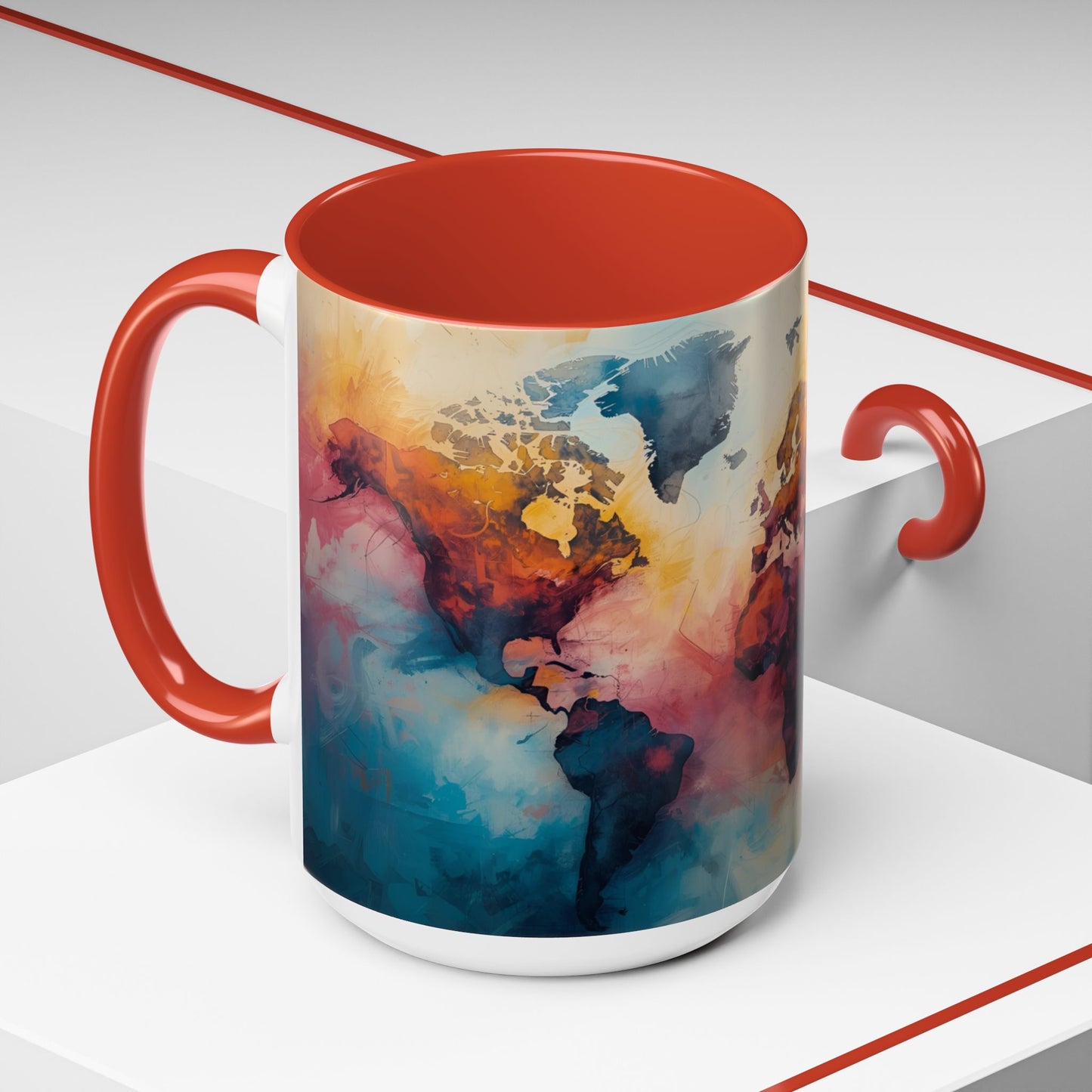 Worlds Within | Abstract Map Mug