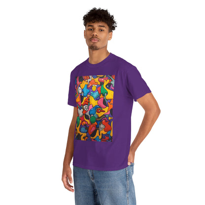 Vibrant Chaos | Abstract Art Tee (Essential Edition)